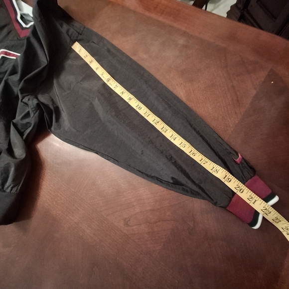 Vintage Nike Black Nylon Long Sleeve Pullover Windbreaker Top Unisex Size XL - Picture 16 of 16